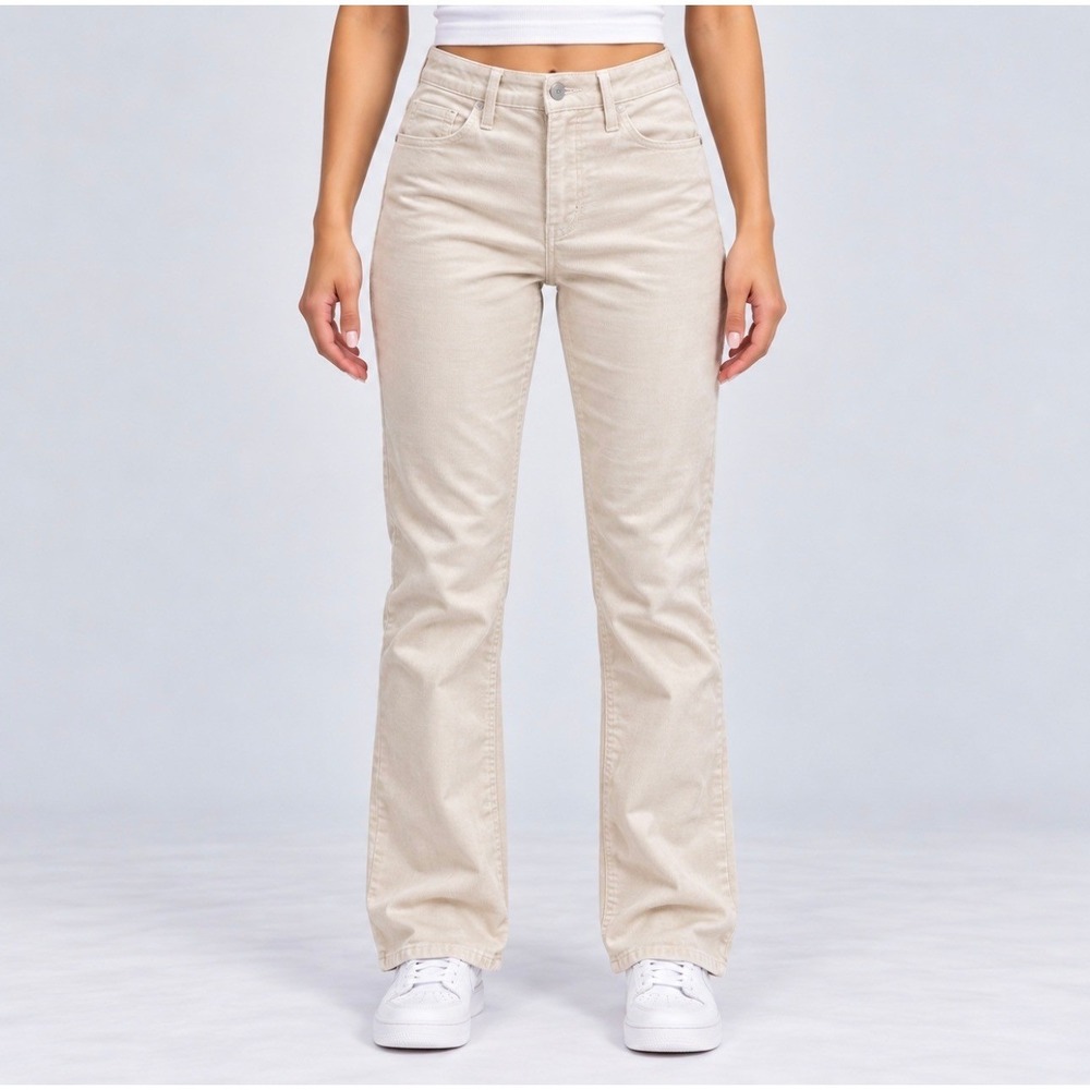 Levi's 725 High Rise Bootcut Pants 29 Cream Good Corduroy WaterLess